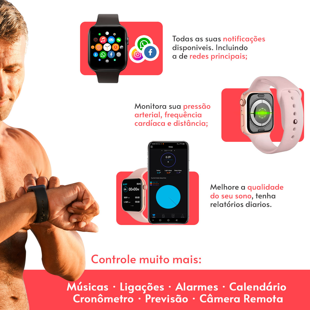 Como Configurar e Conectar seu smart bracelete no seu celular - Lefun 